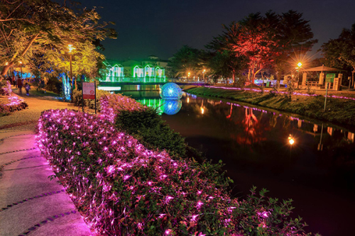 月津港燈節璀璨的視覺飨宴 (圖片來源／台南市政府)