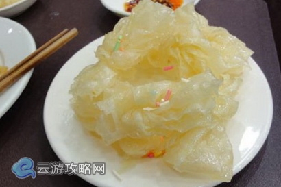 北京特色小吃姜絲排叉兒
