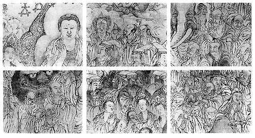 廣濟寺大雄殿內壁畫《《勝果妙音圖》
