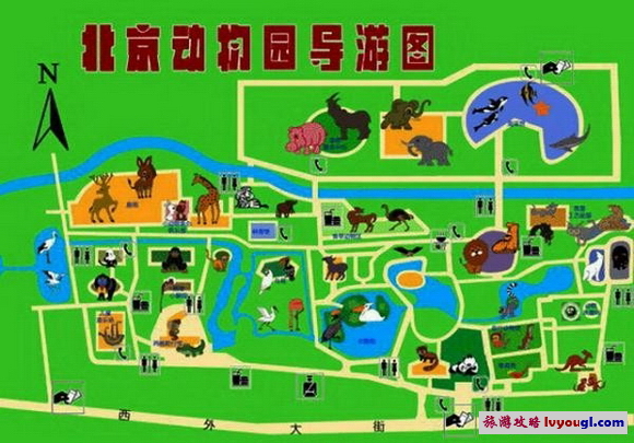 北京動物園導游圖