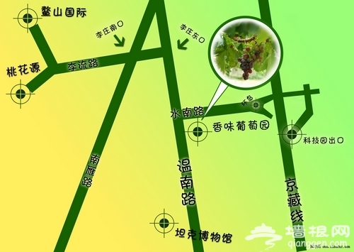 葡萄園及周邊景點地圖 葡萄園及周邊景點地圖