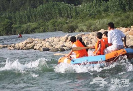 永定河珍珠湖段漂流 永定河珍珠湖段漂流