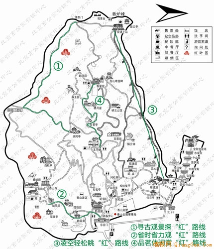 四條賞“紅”路線帶您看香山紅葉