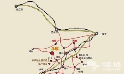 烏鎮“交通地圖” 古鎮自駕旅游攻略[牆根網]