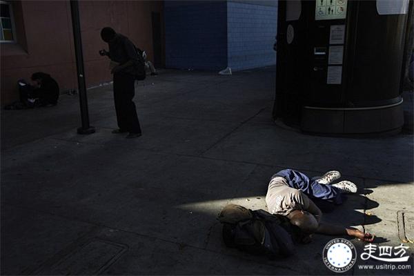 美國洛杉矶貧民窟圖片