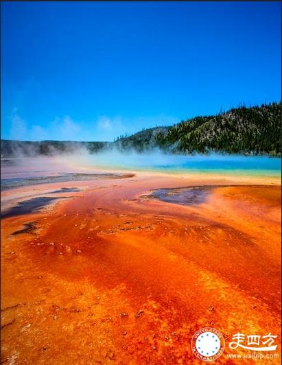 美國黃石國家公園超級火山圖片